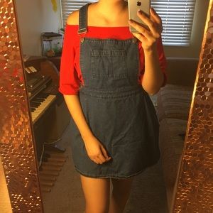 Denim Overall Dress OBO